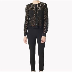 Veronica Beard lace button down blouse size 2